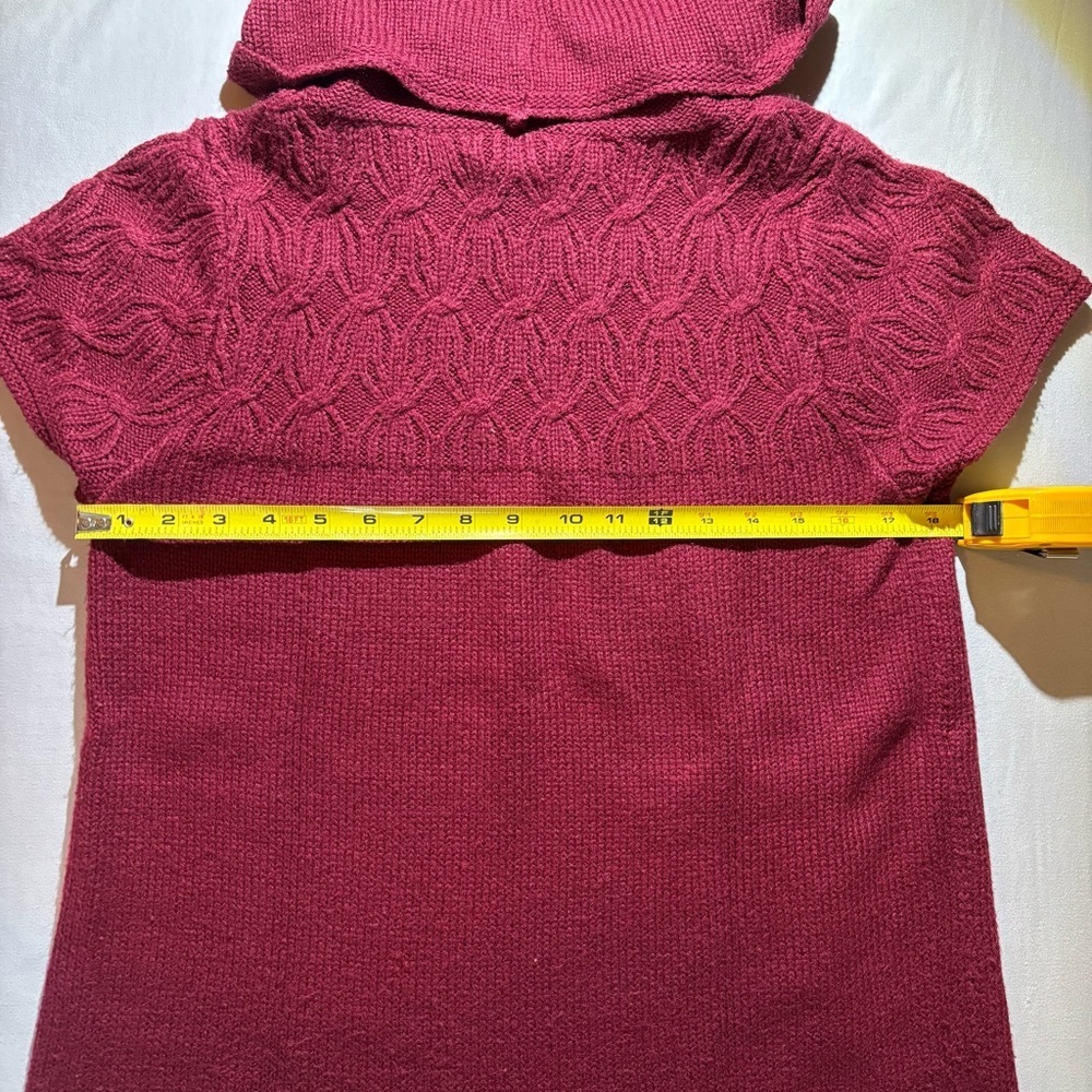 Y2K Design History Deep Red Cowl Neck Sweater - Picture 6 of 7